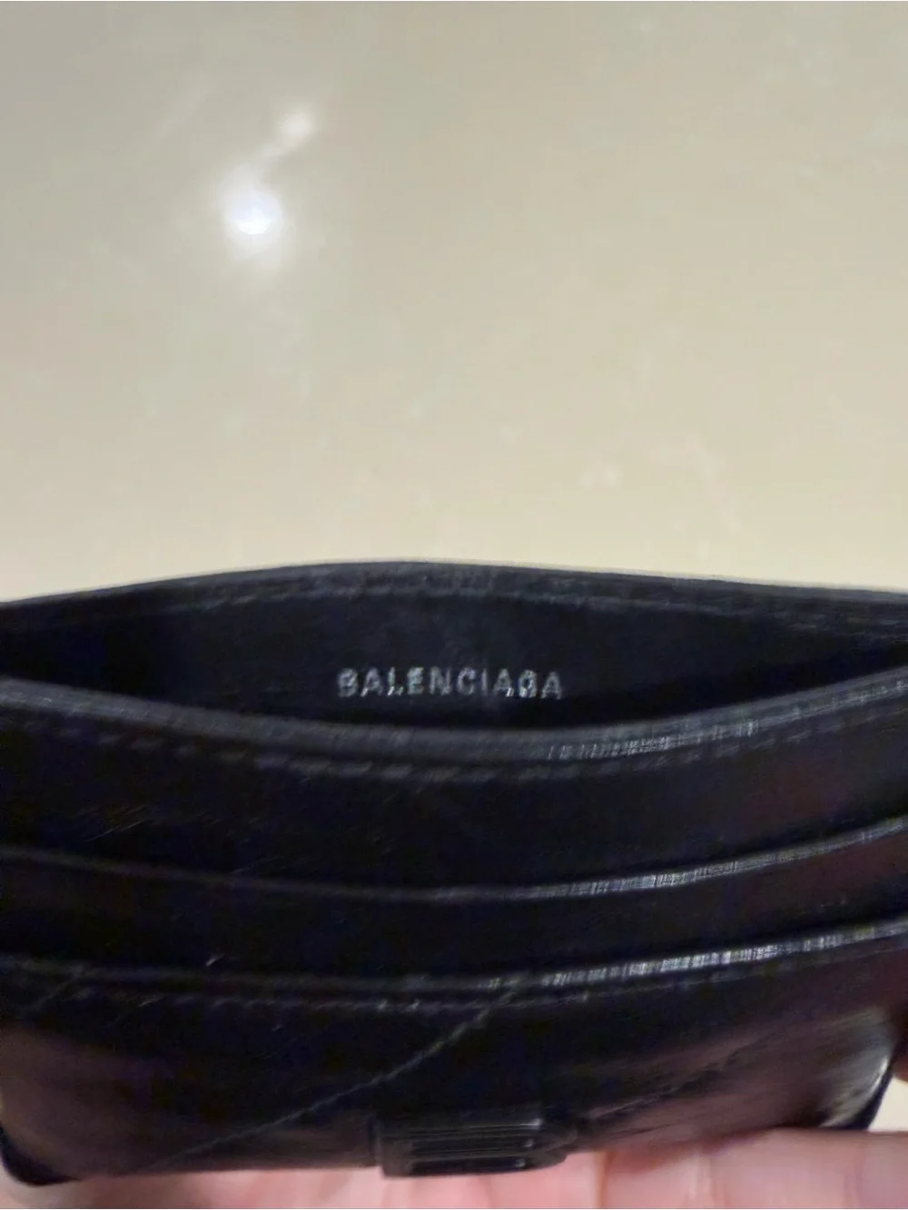 Balenciaga Crush Card Holder Quilted